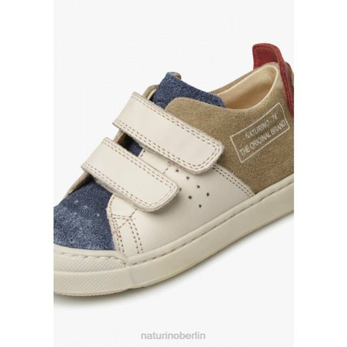 de Naturino Kinder Trajan vl Sneakers aus Leder und Wildleder blau-taubengrau 822X380