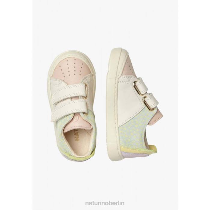 de Naturino Kinder Trajan vl Sneakers aus Leder und Wildleder rosa-creme 822X398