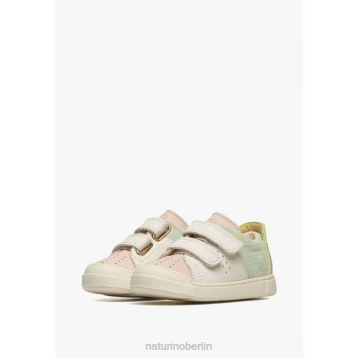de Naturino Kinder Trajan vl Sneakers aus Leder und Wildleder rosa-creme 822X398