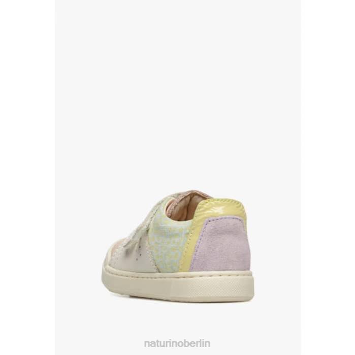 de Naturino Kinder Trajan vl Sneakers aus Leder und Wildleder rosa-creme 822X398