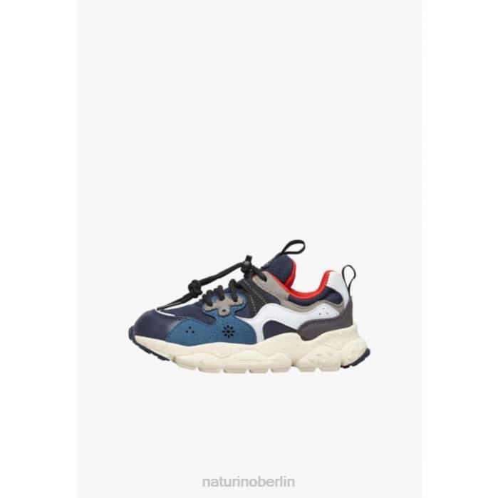 de Naturino Kinder Yamano 3 Junior. Sneaker aus technischem Stoff und veganem Leder Blau 822X32