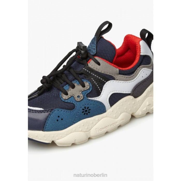 de Naturino Kinder Yamano 3 Junior. Sneaker aus technischem Stoff und veganem Leder Blau 822X32