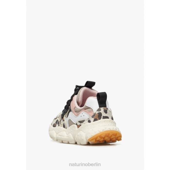 de Naturino Kinder Yamano 3 Junior. Sneakers aus Kunstleder und technischem Stoff beige-weiß 822X37