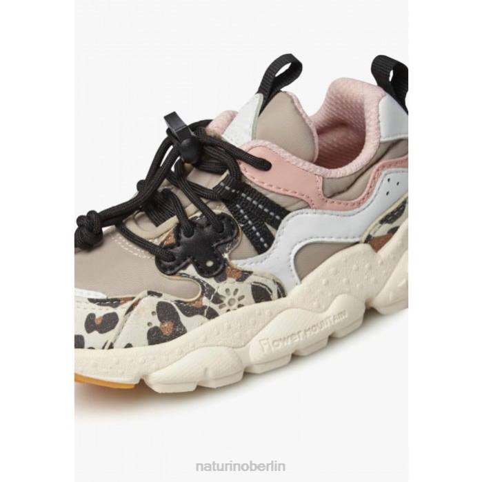 de Naturino Kinder Yamano 3 Junior. Sneakers aus Kunstleder und technischem Stoff beige-weiß 822X37