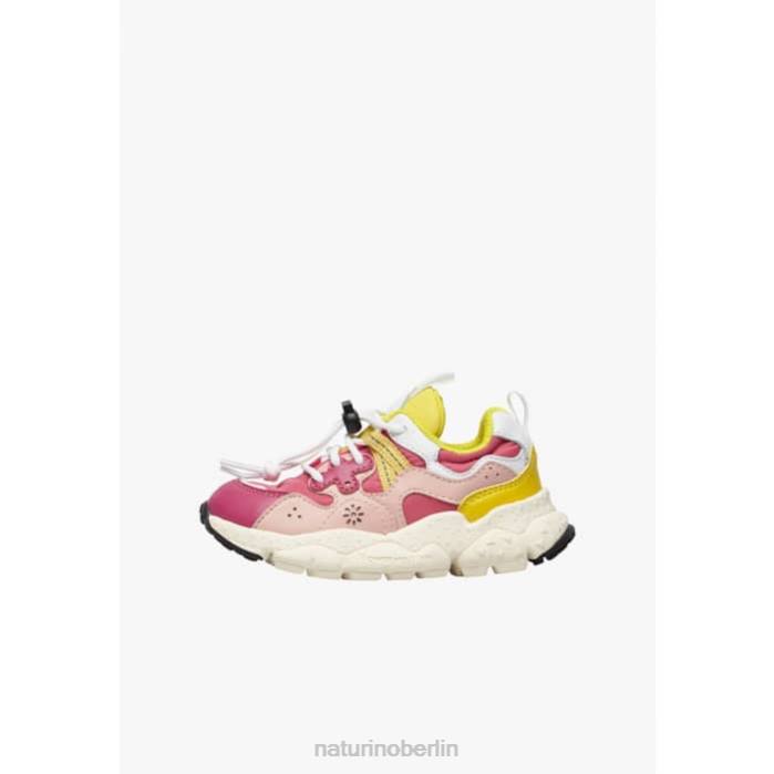 de Naturino Kinder Yamano 3 Junior. Sneakers aus Öko-Leder und technischem Stoff Fuchsie 822X36