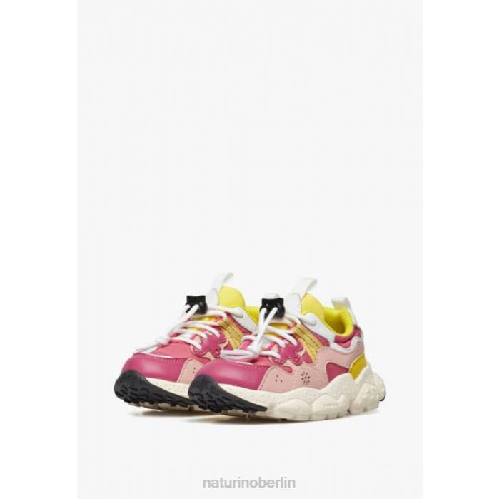 de Naturino Kinder Yamano 3 Junior. Sneakers aus Öko-Leder und technischem Stoff Fuchsie 822X36