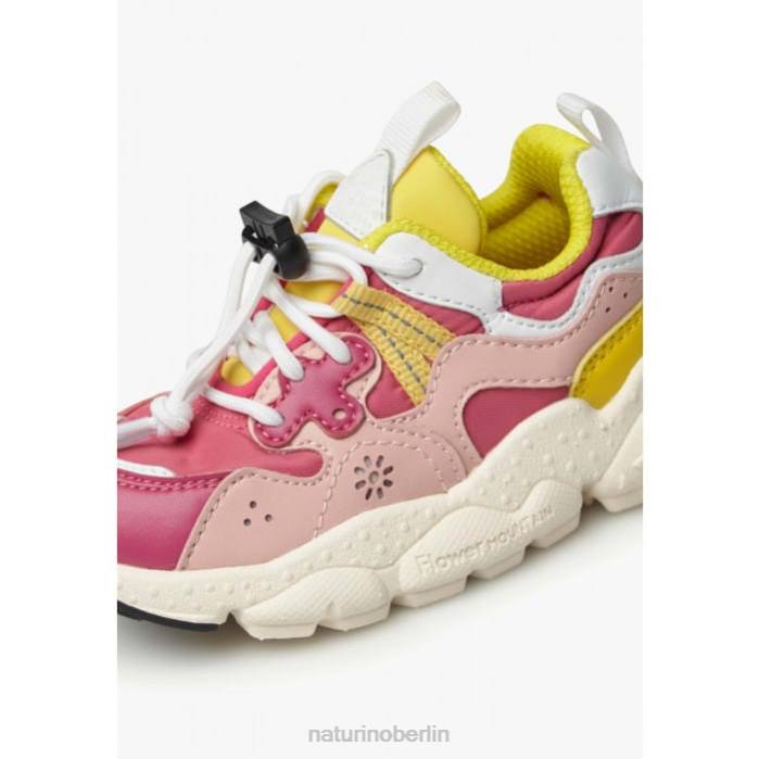 de Naturino Kinder Yamano 3 Junior. Sneakers aus Öko-Leder und technischem Stoff Fuchsie 822X36