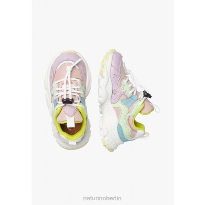 de Naturino Kinder Yamano 3 Junior. Sneakers aus Öko-Leder und technischem Stoff lila-grün 822X35