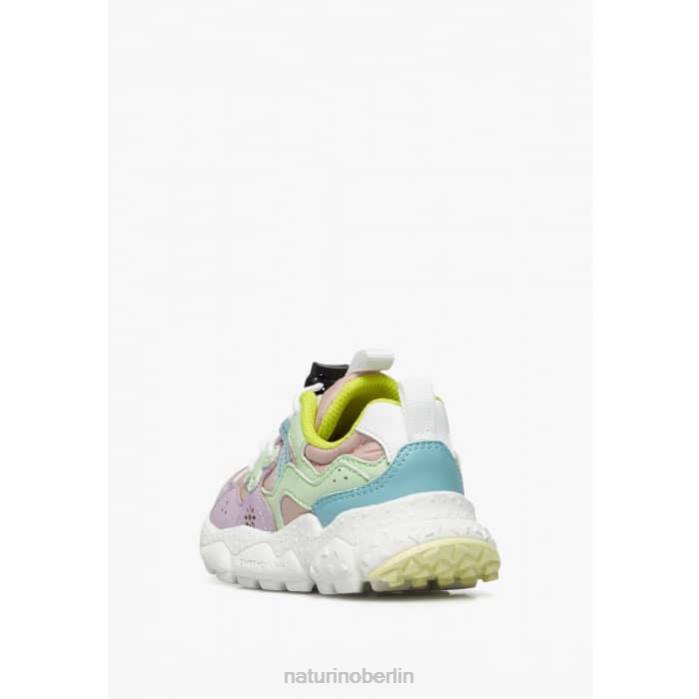 de Naturino Kinder Yamano 3 Junior. Sneakers aus Öko-Leder und technischem Stoff lila-grün 822X35