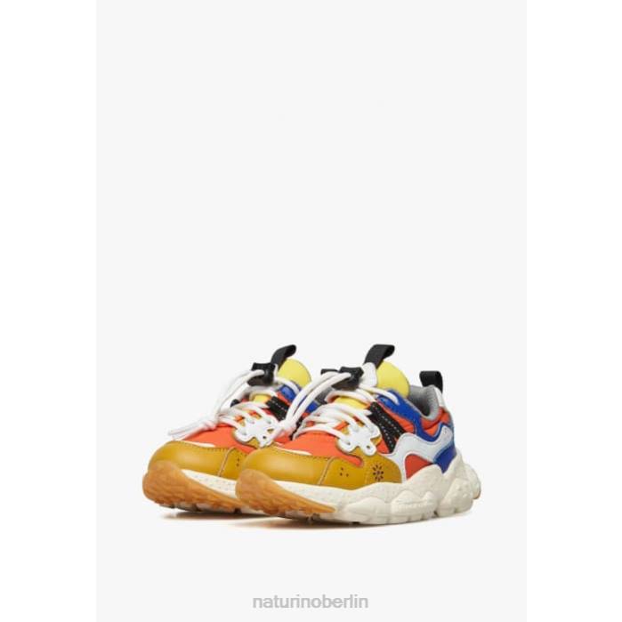 de Naturino Kinder Yamano 3 Junior. Sneakers aus Öko-Leder und technischem Stoff orange 822X33