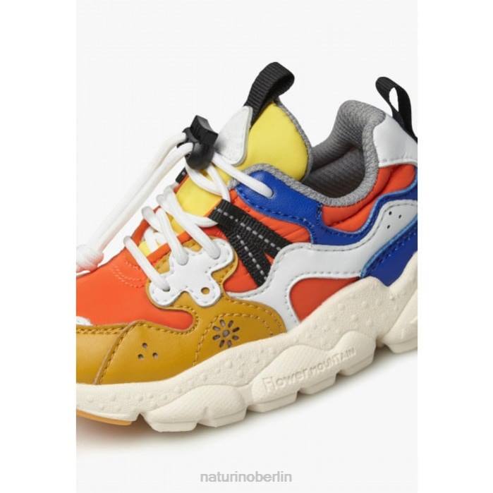 de Naturino Kinder Yamano 3 Junior. Sneakers aus Öko-Leder und technischem Stoff orange 822X33