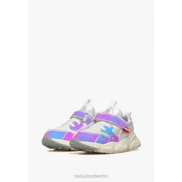 de Naturino Kinder Yamano 3 Vl Junior. Sneakers aus Kunstleder und technischem Stoff hellblau-lila 822X43