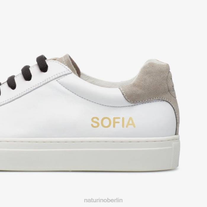 de Naturino Kinder Zwillinge Ledersneaker grau weiß 822X602