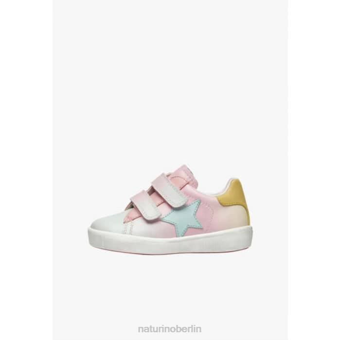 de Naturino Kinder annie vl Ledersneaker mit Sternaufnäher Rosa 822X364