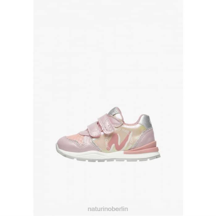 de Naturino Kinder argal vl Sneakers aus Leder und Stoff Rosa 822X445