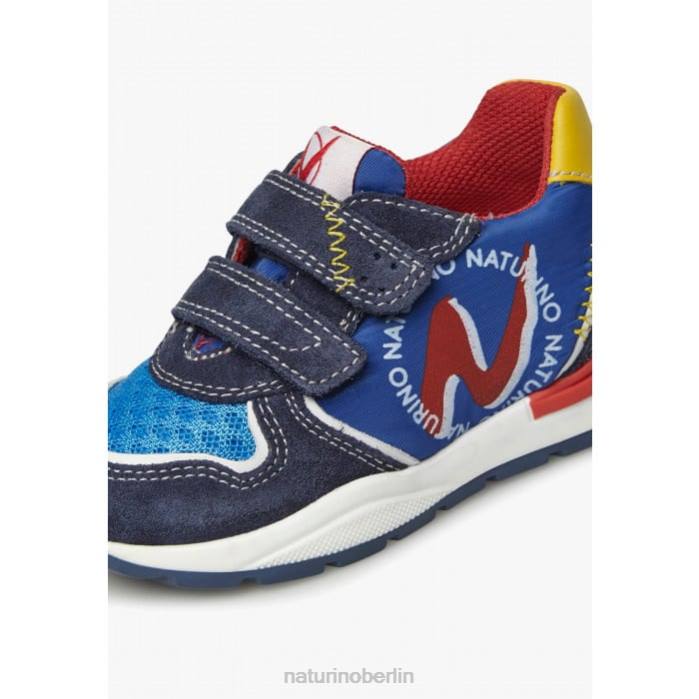 de Naturino Kinder argal vl Sneakers aus Wildleder und Stoff Blau 822X395