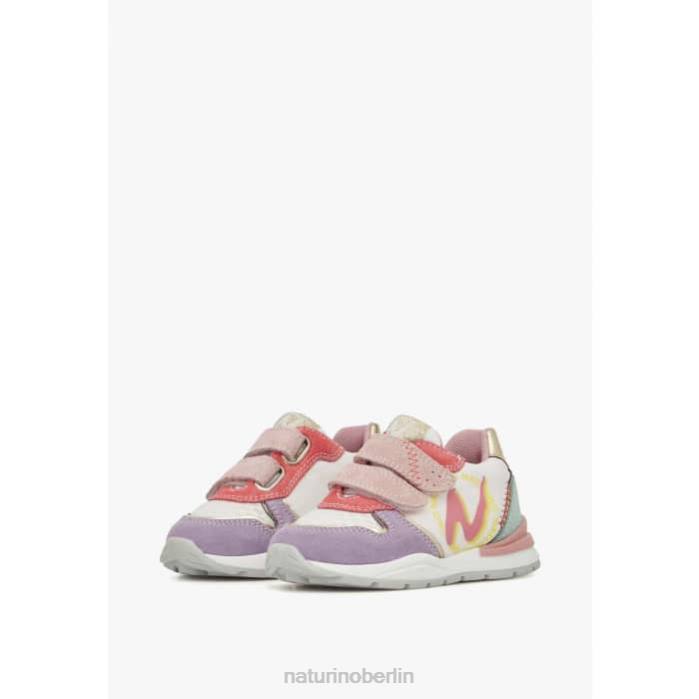 de Naturino Kinder argal vl Sneakers aus Wildleder und Stoff lila-weiß 822X463