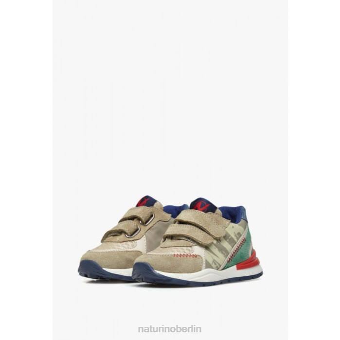 de Naturino Kinder bley vl Sneakers aus Wildleder und Stoff taubengraugrün 822X394