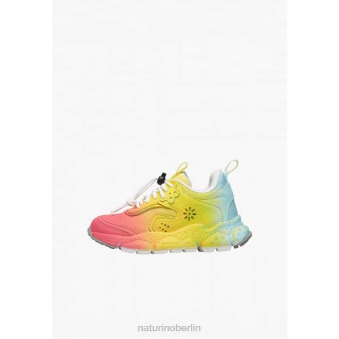 de Naturino Kinder doi junior. Turnschuhe aus Öko-Leder und Stoff Fuchsie 822X40