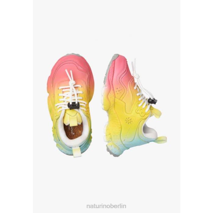 de Naturino Kinder doi junior. Turnschuhe aus Öko-Leder und Stoff Fuchsie 822X40