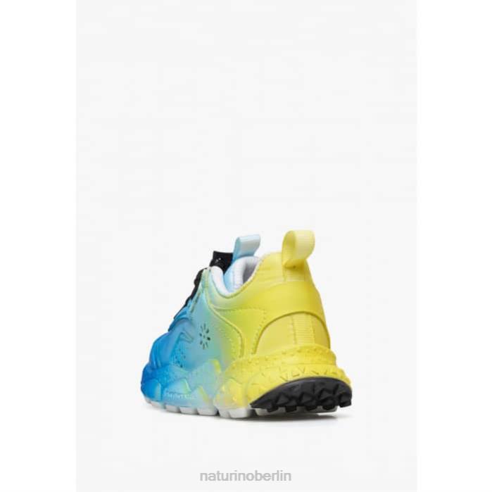 de Naturino Kinder doi junior. Turnschuhe aus Öko-Leder und Stoff blau-himmelblau 822X39