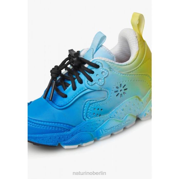 de Naturino Kinder doi junior. Turnschuhe aus Öko-Leder und Stoff blau-himmelblau 822X39