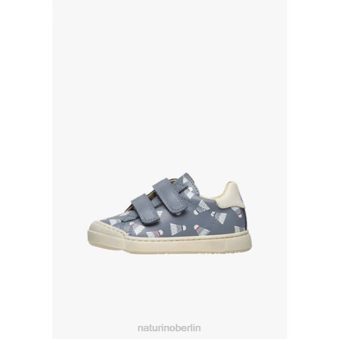 de Naturino Kinder eindhoven vl Ledersneaker mit Aufdruck hellblau 822X458