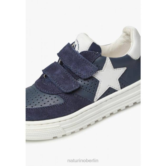 de Naturino Kinder hess vl. Sneakers aus Leder und Wildleder Blau 822X475