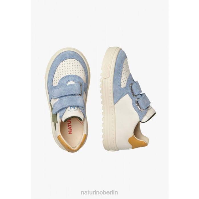 de Naturino Kinder hess vl. Sneakers aus Leder und Wildleder himmelblau-beige 822X382