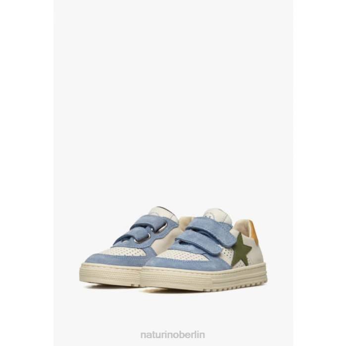 de Naturino Kinder hess vl. Sneakers aus Leder und Wildleder himmelblau-beige 822X382