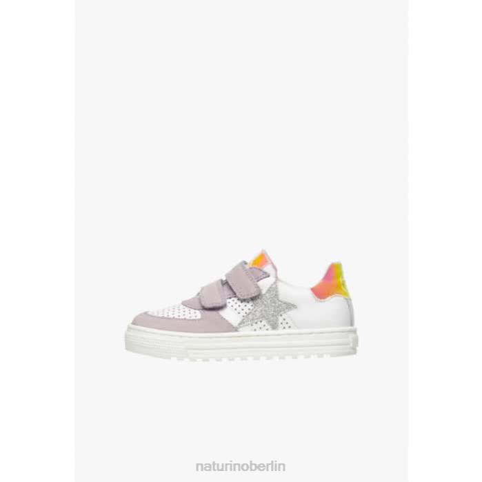 de Naturino Kinder hess vl. Sneakers aus Leder und Wildleder lila-weiß 822X502