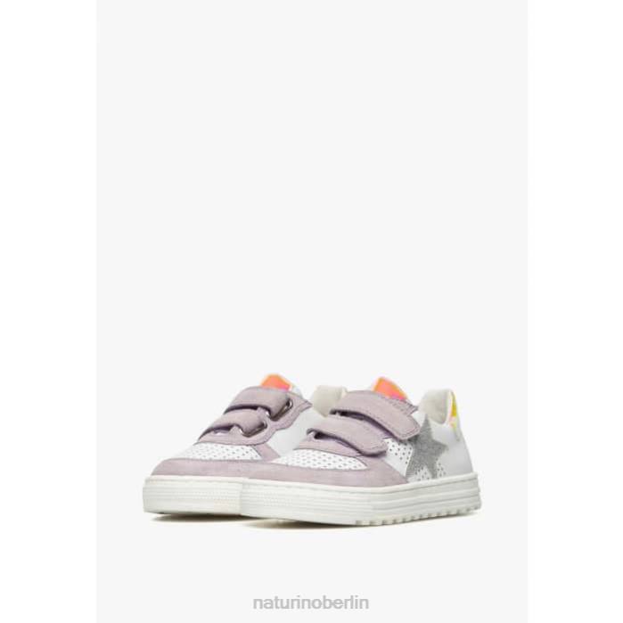 de Naturino Kinder hess vl. Sneakers aus Leder und Wildleder lila-weiß 822X502