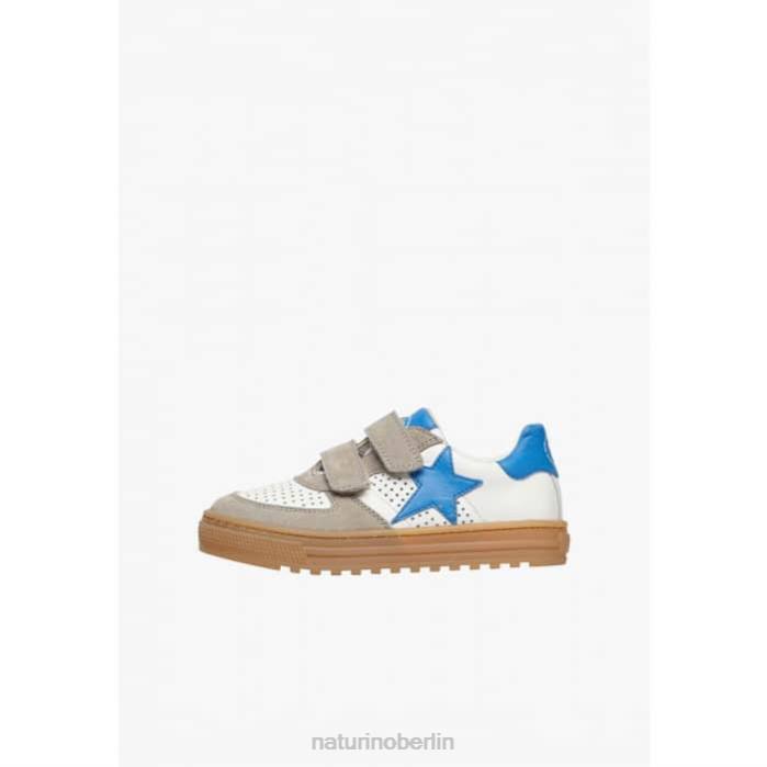 de Naturino Kinder hess vl. Sneakers aus Leder und Wildleder taubengrau-hellblau 822X384