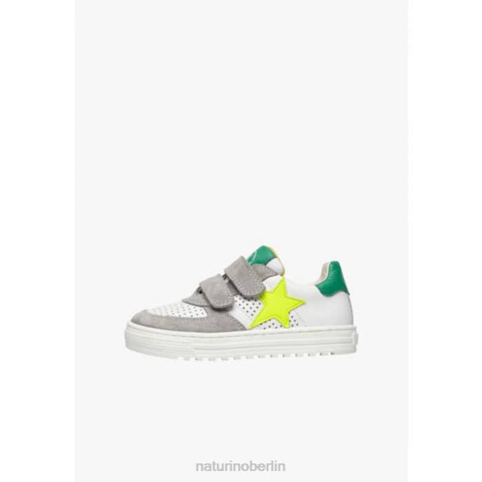 de Naturino Kinder hess vl. Sneakers aus Leder und Wildleder weiß grau 822X370