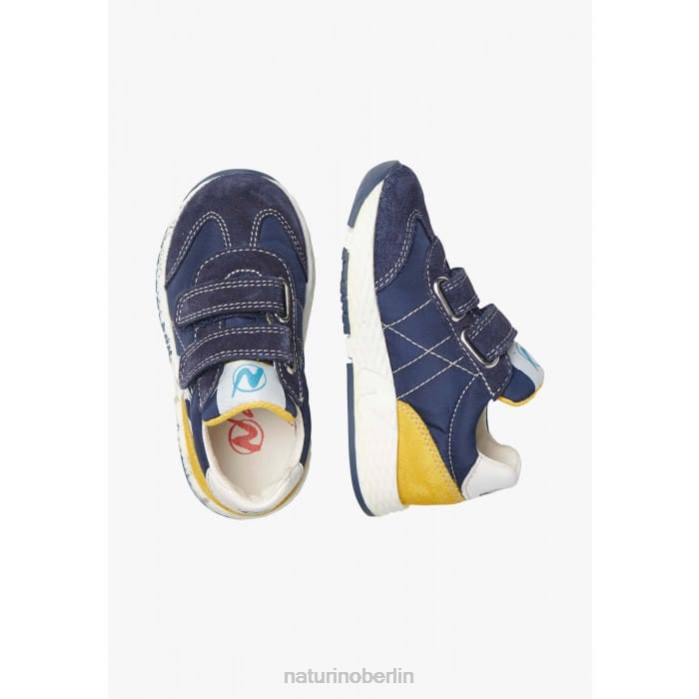 de Naturino Kinder jesko vl. Sneakers aus Wildleder und technischem Stoff Marine 822X504