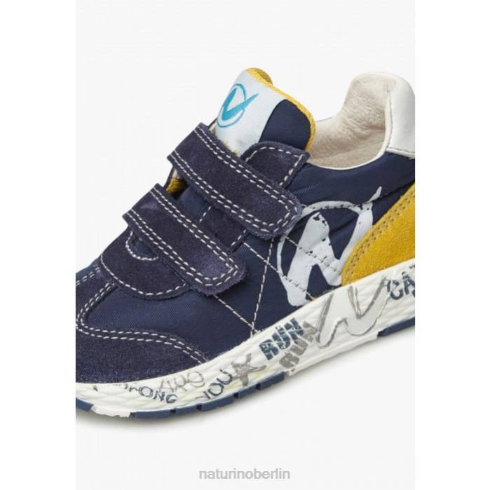 de Naturino Kinder jesko vl. Sneakers aus Wildleder und technischem Stoff Marine 822X504