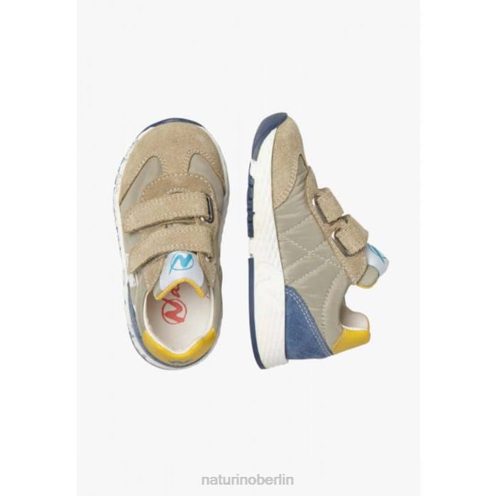 de Naturino Kinder jesko vl. Sneakers aus Wildleder und technischem Stoff Taubengrau 822X413