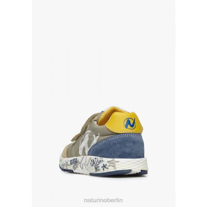 de Naturino Kinder jesko vl. Sneakers aus Wildleder und technischem Stoff Taubengrau 822X413