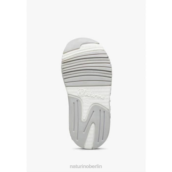 de Naturino Kinder jesko vl. Sneakers aus Wildleder und technischem Stoff weiß Blau 822X419