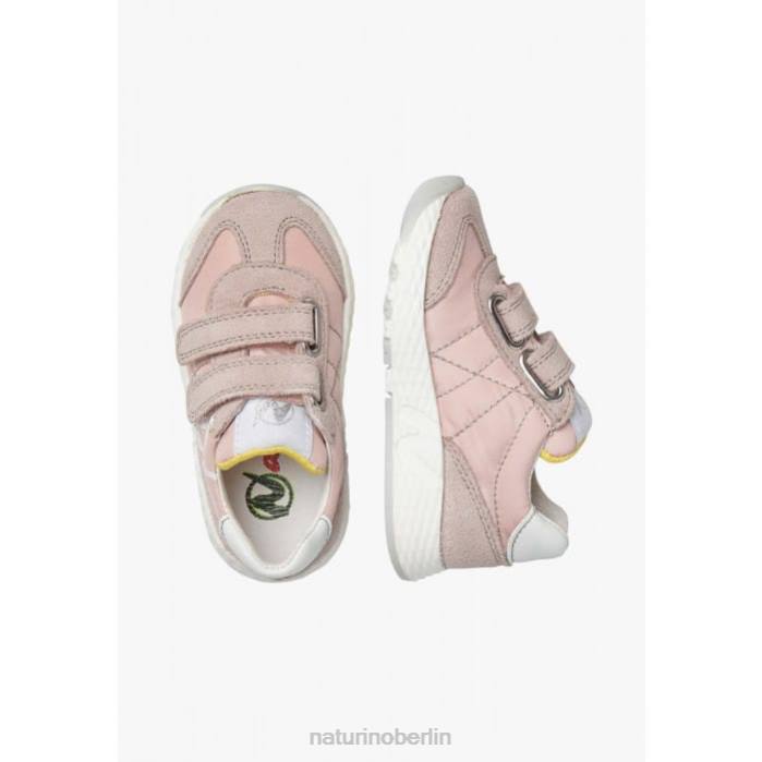 de Naturino Kinder jesko vl. Sneakers aus technischem Stoff und Wildleder Rosa 822X437
