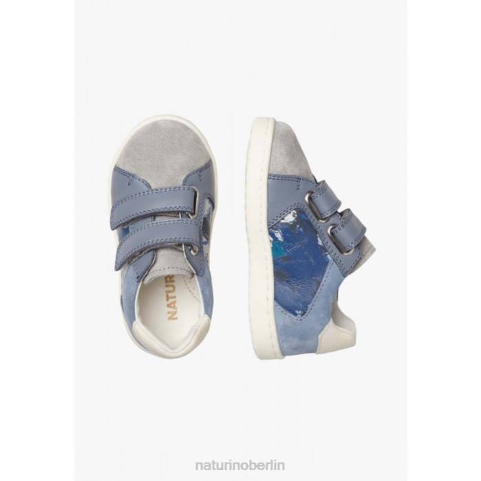 de Naturino Kinder kozuc vl Sneakers aus Leder und Wildleder Marinegrau 822X447