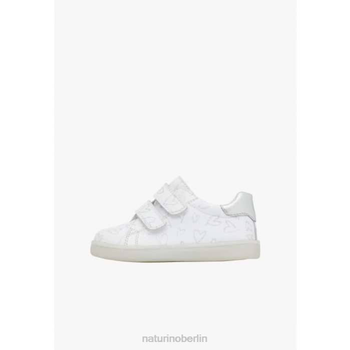 de Naturino Kinder owie vl Ledersneaker mit Herzaufdruck Weiss 822X386