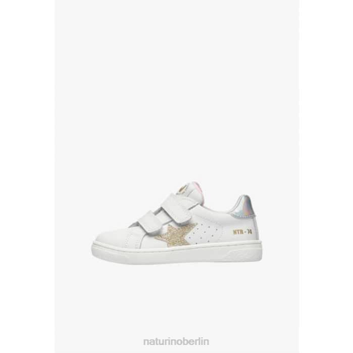 de Naturino Kinder pinn vl. Ledersneaker Weiß-Platin 822X464