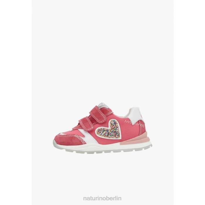 de Naturino Kinder quell vl Sneakers aus Leder und Stoff Fuchsie 822X414