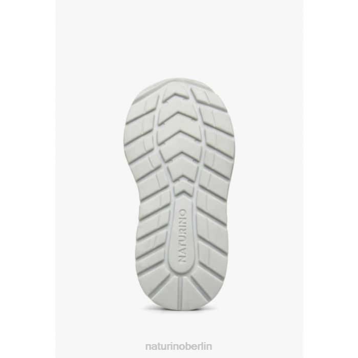 de Naturino Kinder quell vl Sneakers aus Leder und Stoff weiß-rosa 822X449