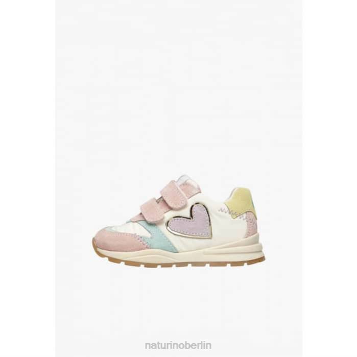 de Naturino Kinder quell vl Sneakers aus Wildleder und Stoff rosa-weiß 822X412