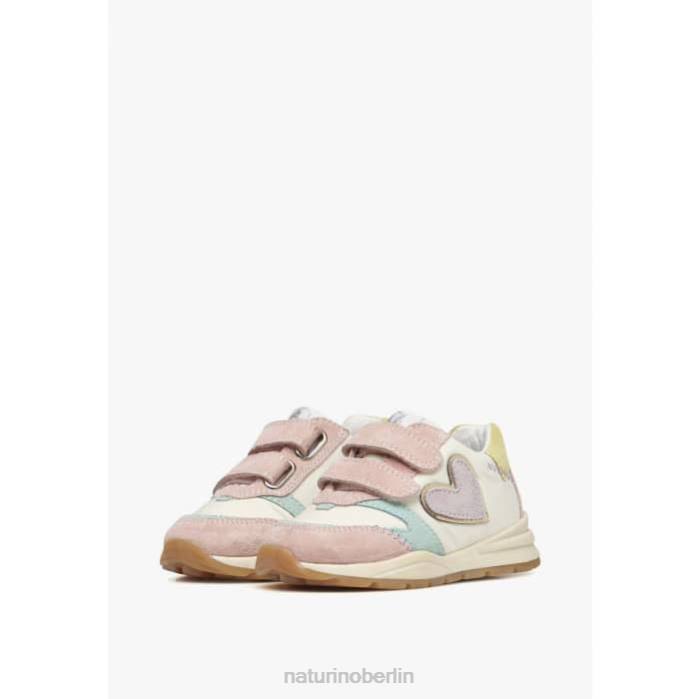 de Naturino Kinder quell vl Sneakers aus Wildleder und Stoff rosa-weiß 822X412
